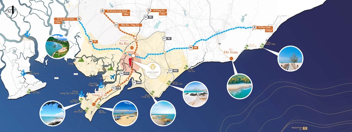GOLD COAST VŨNG TÀU – SIÊU ĐÔ THỊ DU LỊCH QUỐC TẾ BIỂN 2 Vi tri du an Gold Coast Vung Tau